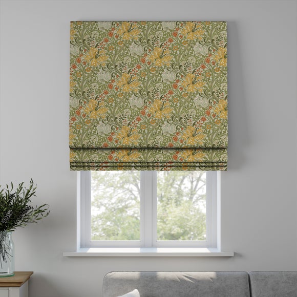 William Morris at Home Golden Lilly Made to Measure Roman Blind Golden Lilly Autumn