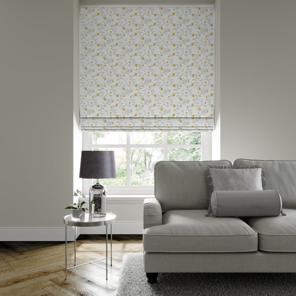 Japonica Made to Measure Roman Blind Japonica Ochre