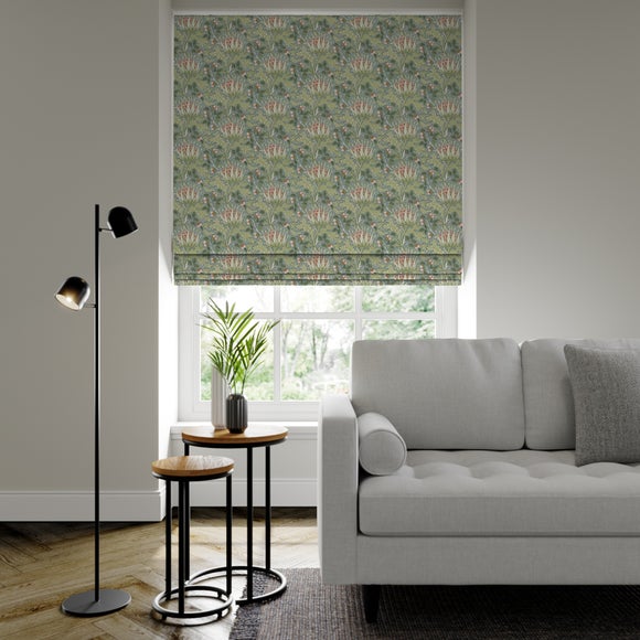 William Morris at Home Artichoke Made to Measure Roman Blind Artichoke Sage