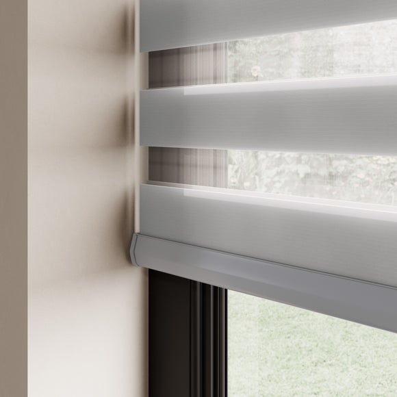 Swish Day and Night Daylight Made to Measure Roller Blind Grey