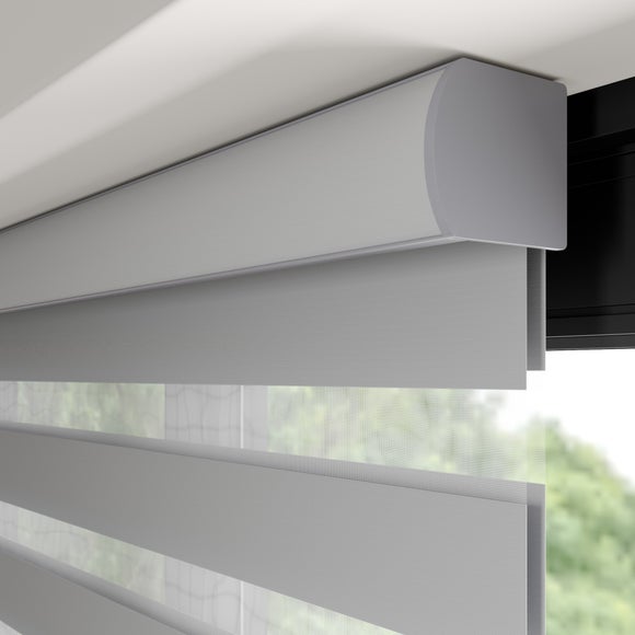 Swish Day and Night Daylight Made to Measure Roller Blind Grey