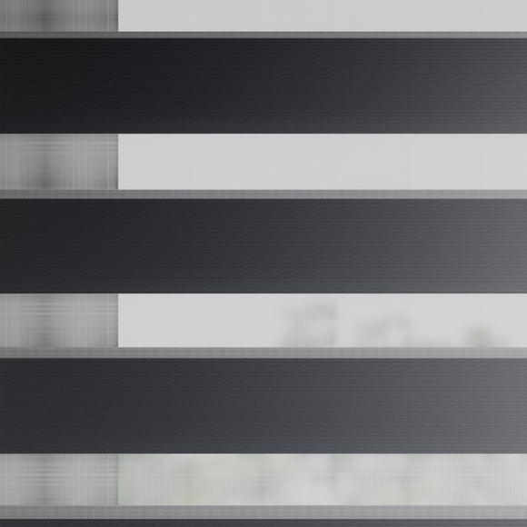 Swish Day and Night Daylight Made to Measure Roller Blind Charcoal