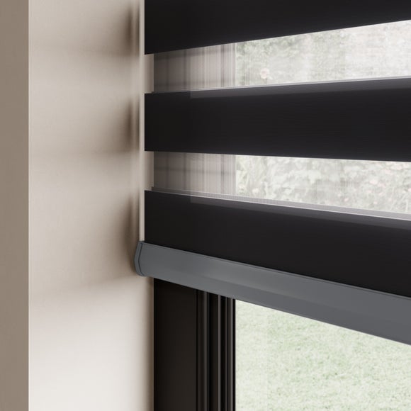 Swish Day and Night Daylight Made to Measure Roller Blind Charcoal