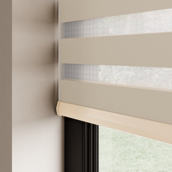 Swish Day and Night Room Darkening Made to Measure Roller Blind Natural
