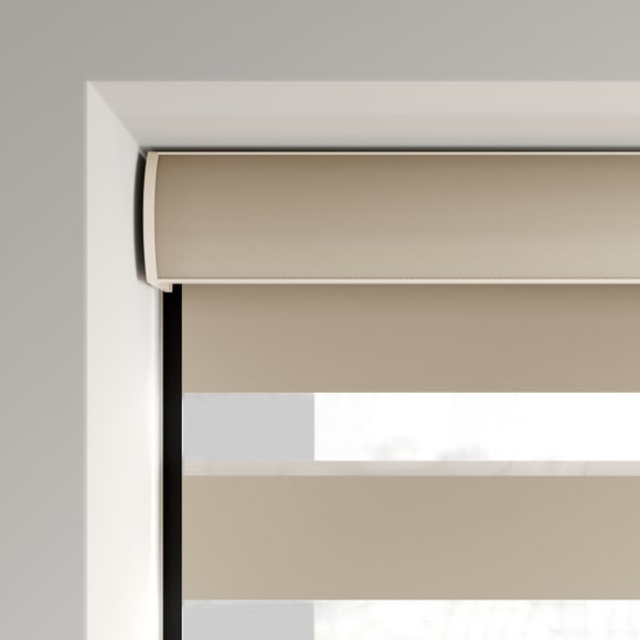 Swish Day and Night Room Darkening Made to Measure Roller Blind Natural