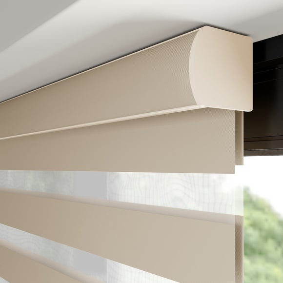 Swish Day and Night Room Darkening Made to Measure Roller Blind Natural