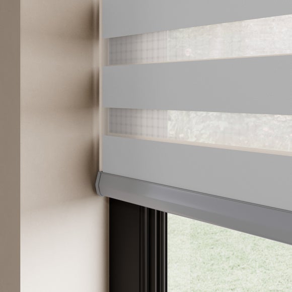 Swish Day and Night Room Darkening Made to Measure Roller Blind Silver