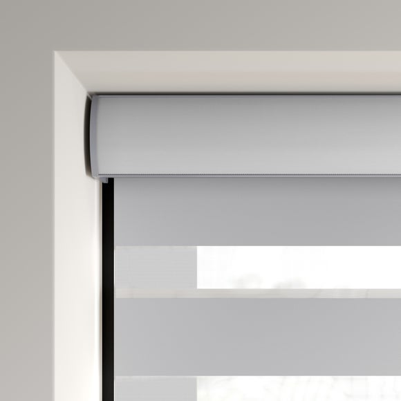 Swish Day and Night Room Darkening Made to Measure Roller Blind Silver