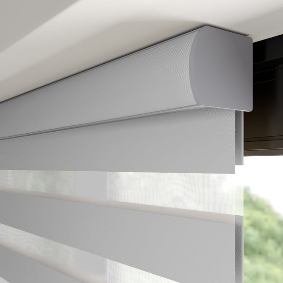 Swish Day and Night Room Darkening Made to Measure Roller Blind Silver