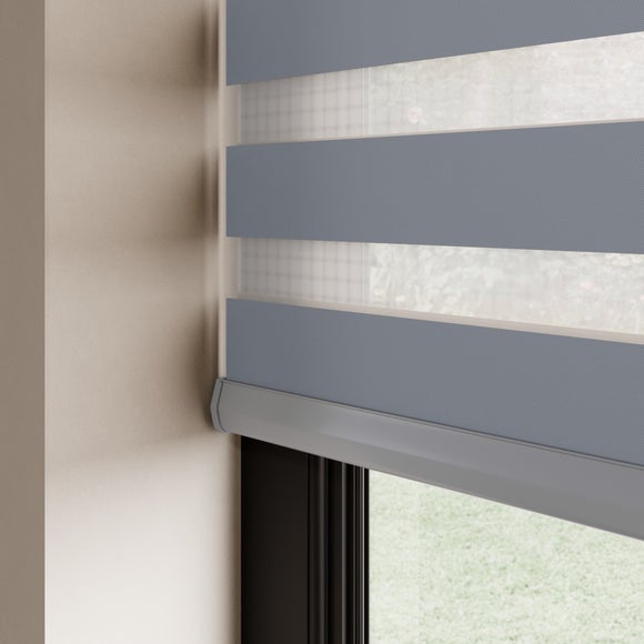 Swish Day and Night Room Darkening Made to Measure Roller Blind Grey