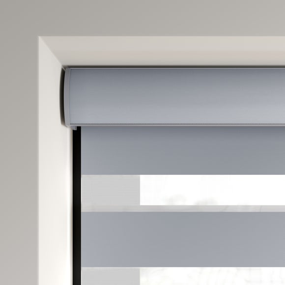 Swish Day and Night Room Darkening Made to Measure Roller Blind Grey