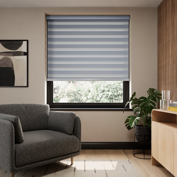 Swish Day and Night Room Darkening Made to Measure Roller Blind Grey