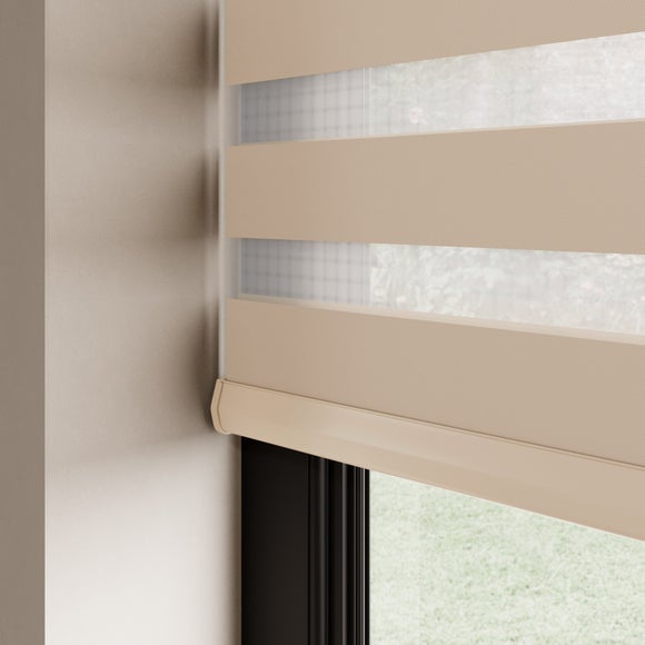 Swish Day and Night Room Darkening Made to Measure Roller Blind Latte