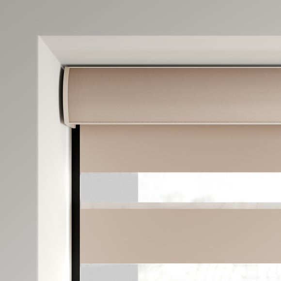 Swish Day and Night Room Darkening Made to Measure Roller Blind Latte
