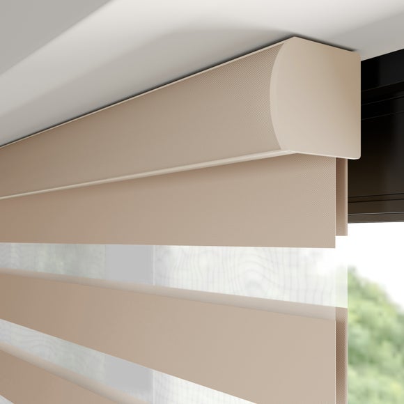 Swish Day and Night Room Darkening Made to Measure Roller Blind Latte
