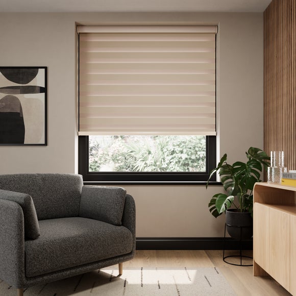 Swish Day and Night Room Darkening Made to Measure Roller Blind Latte