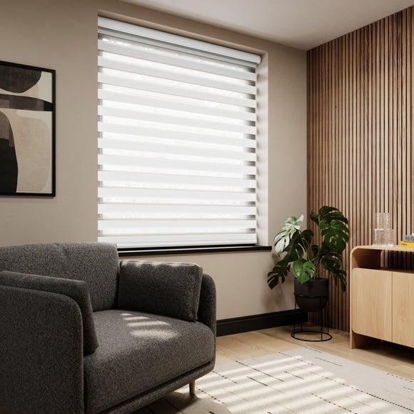 Swish Day and Night Daylight Made to Measure Roller Blind White