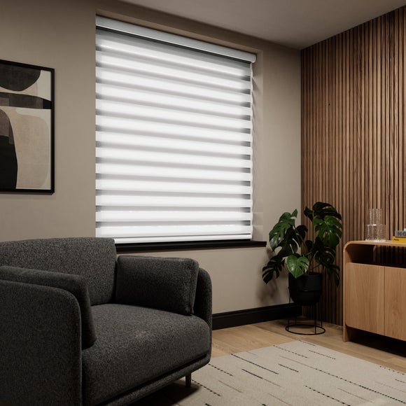 Swish Day and Night Daylight Made to Measure Roller Blind White