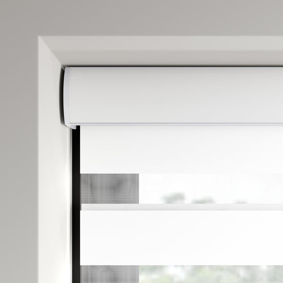 Swish Day and Night Daylight Made to Measure Roller Blind White