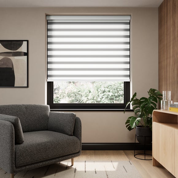 Swish Day and Night Daylight Made to Measure Roller Blind White