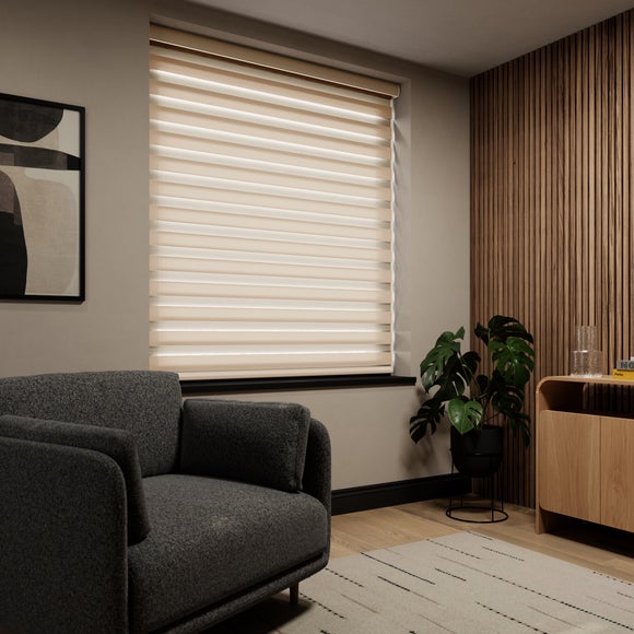 Swish Day and Night Daylight Made to Measure Roller Blind Natural