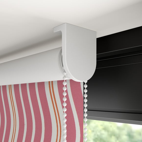 Wiggle Stripe Blackout Made to Measure Roller Blind Wiggle Stripe Dark Rose