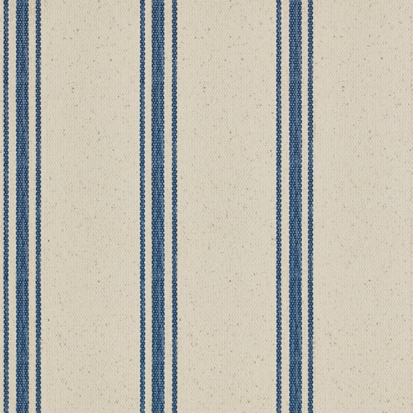 Folkstone Stripe Fire Retardant Blackout Made to Measure Roller Blind Folkstone Stripe Blue