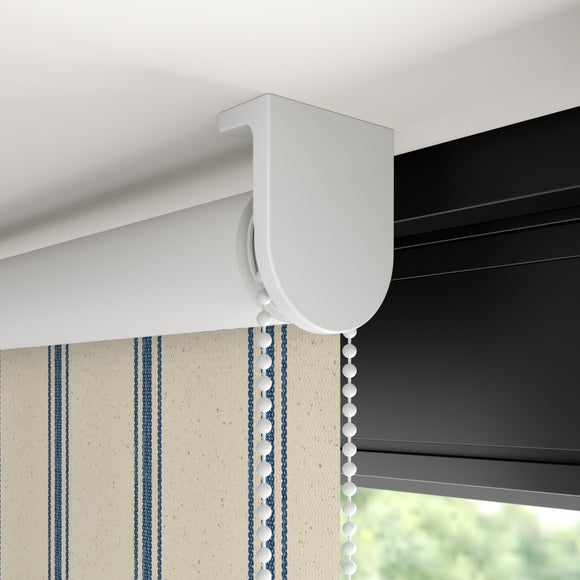 Folkstone Stripe Fire Retardant Blackout Made to Measure Roller Blind Folkstone Stripe Blue