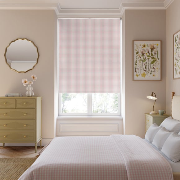 Portloe Gingham Check Blackout Made to Measure Roller Blind