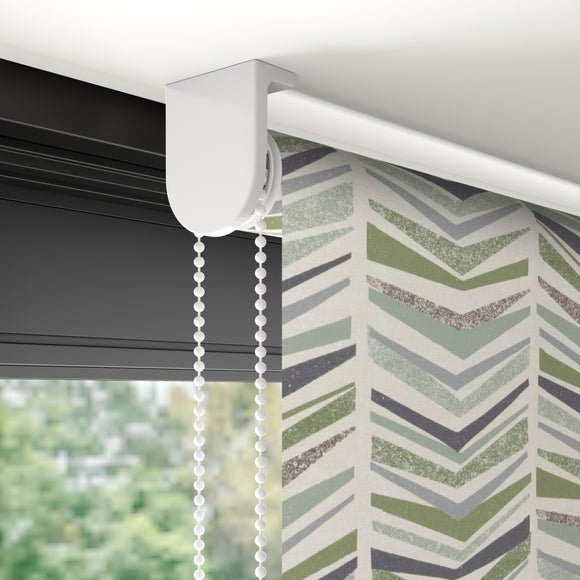 Lawrie Geometric Print Blackout Made to Measure Roller Blind Lawrie Geometric Print Green