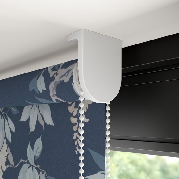 Wisteria Floral Blackout Made to Measure Roller Blind Wisteria Floral Navy