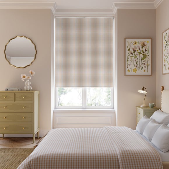 Portloe Gingham Check Blackout Made to Measure Roller Blind