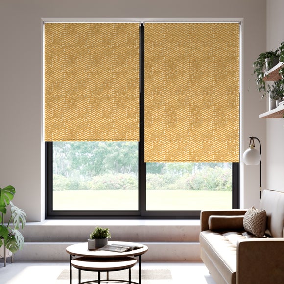 Eades All Over Print Daylight Made to Measure Roller Blind Eades All Over Print Ochre