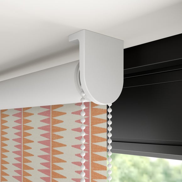 Zigzag Stripe Blackout Made to Measure Roller Blind Zigzag Stripe Orange Pink