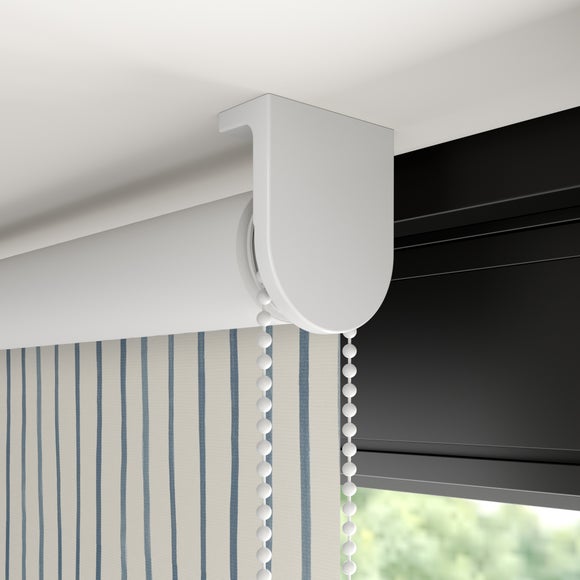 Whitsand Stripe Fire Retardant Blackout Made to Measure Roller Blind Whitsand Stripe