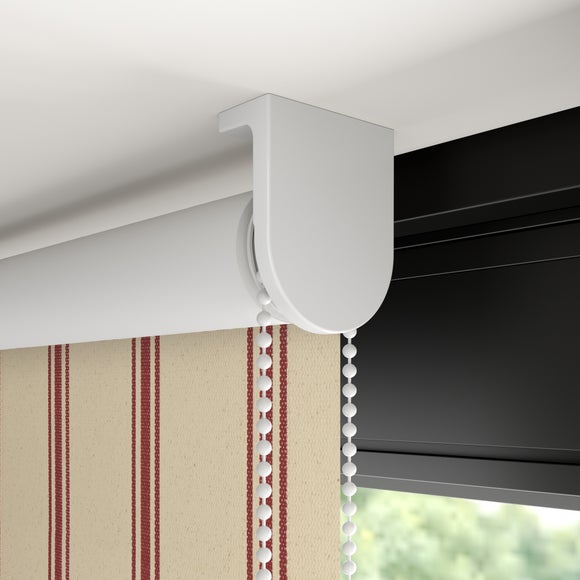 Folkstone Stripe Fire Retardant Blackout Made to Measure Roller Blind Folkstone Stripe Mulberry