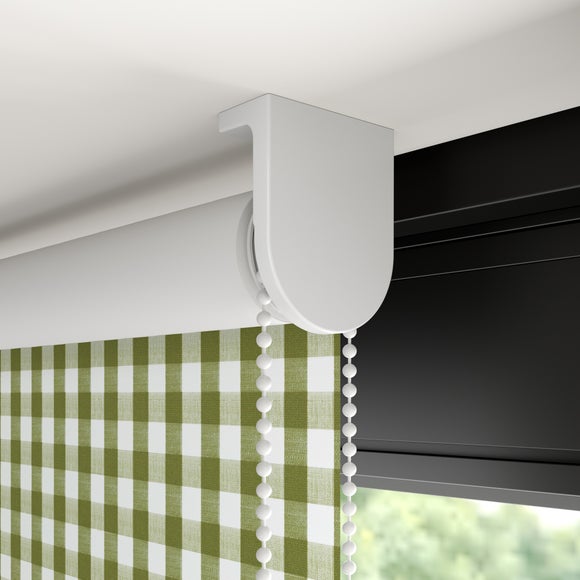 Portloe Gingham Check Blackout Made to Measure Roller Blind Portloe Gingham Check Olive