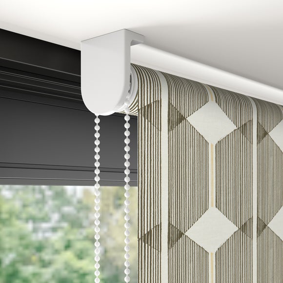 Zander Geometric Print Daylight Made to Measure Roller Blind Zander Geometric Print Raven