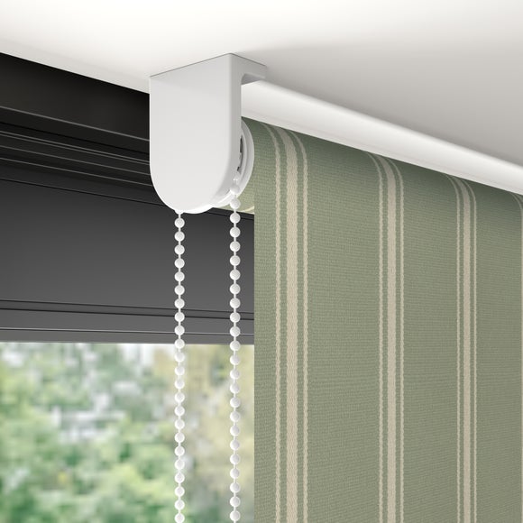 Folkstone Stripe Fire Retardant Daylight Made to Measure Roller Blind Folkstone Stripe Sage