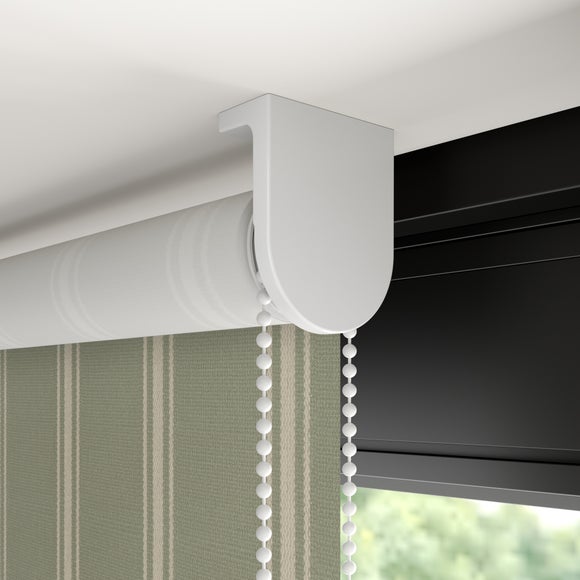 Folkstone Stripe Fire Retardant Daylight Made to Measure Roller Blind Folkstone Stripe Sage