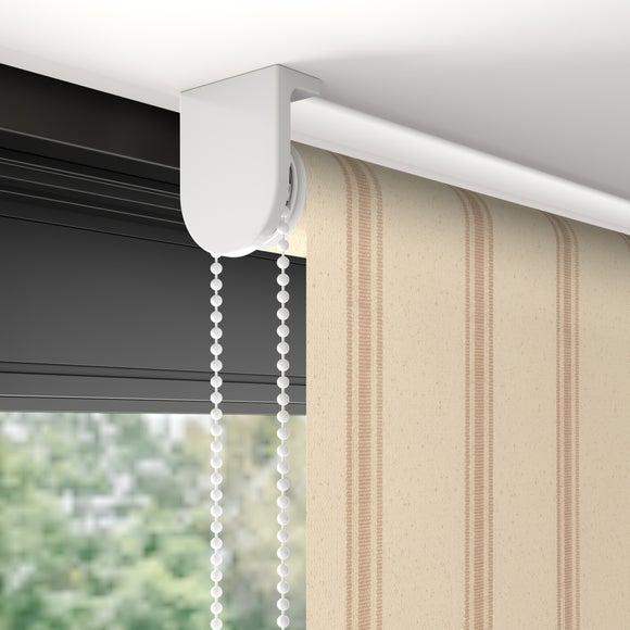 Folkstone Stripe Fire Retardant Daylight Made to Measure Roller Blind Folkstone Stripe Natural