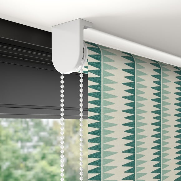 Zigzag Stripe Blackout Made to Measure Roller Blind Zigzag Stripe Teal