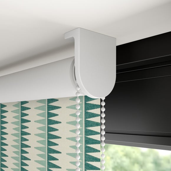 Zigzag Stripe Blackout Made to Measure Roller Blind Zigzag Stripe Teal