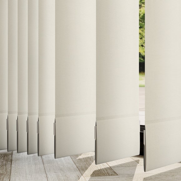 Unilux Blackout Fire Retardant Made to Measure Vertical Blind Unilux Linen