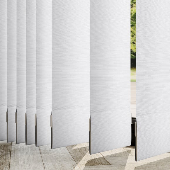 Oxford Blackout Made to Measure Vertical Blind Oxford White