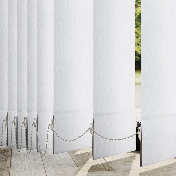 Peony Made to Measure Vertical Blinds Peony White