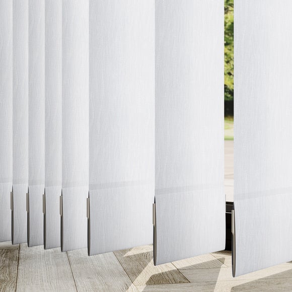 Peony Made to Measure Vertical Blinds Peony White