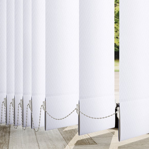 Cresta Made to Measure Vertical Blind Cresta White