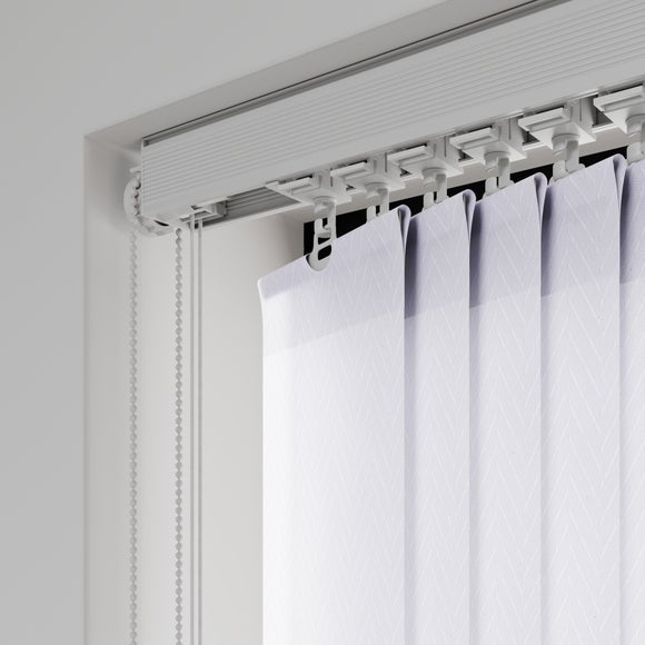 Cresta Made to Measure Vertical Blind Cresta White