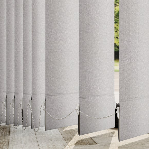 Fern Made to Measure Vertical Blind Fern Silver